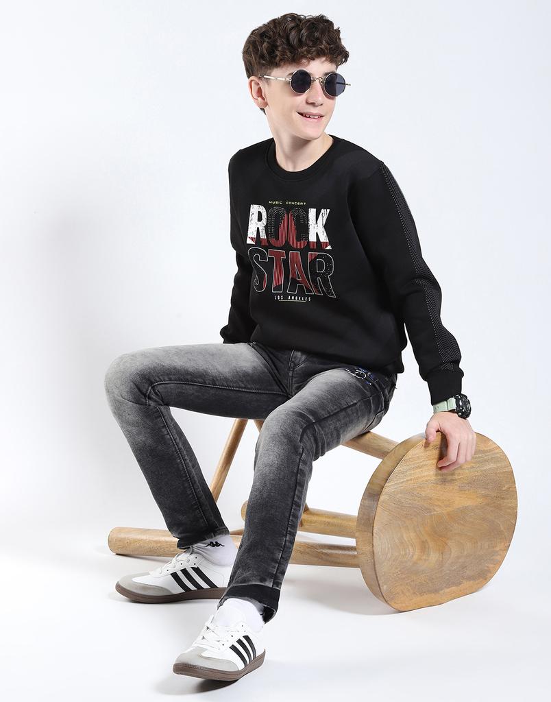 MONTE CARLO Sweatshirt à col rond et manches longues pour garçon
