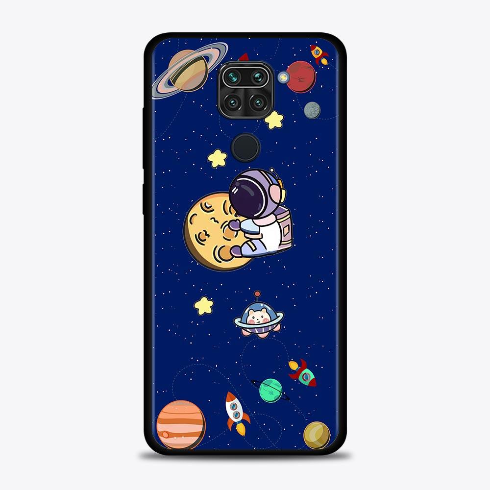 Cute Cartoon Star Planet Astronaut Case For Xiaomi Redmi Note 10 9 9s 9T 8 8T 7 Pro Max 5G Cover For Redmi K40 9 9A 9C 9T Shell