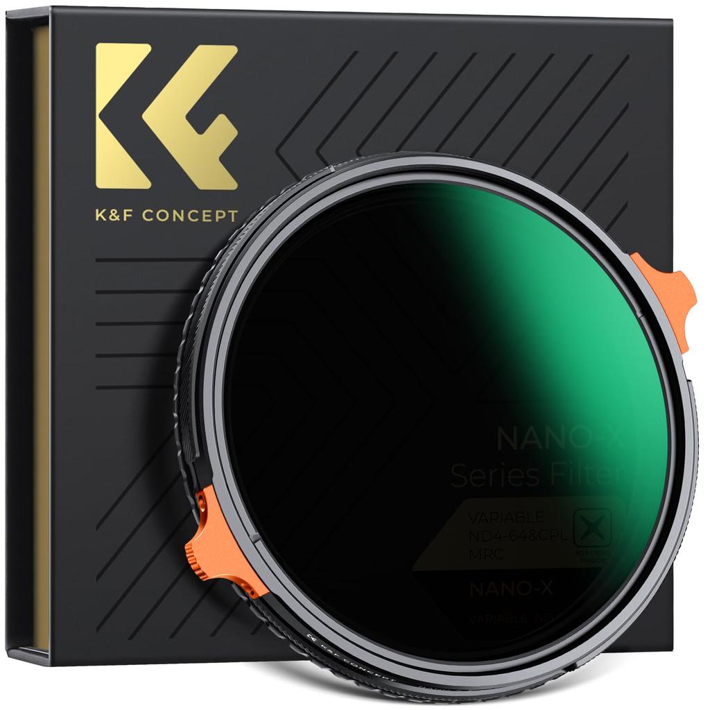 Concept 37mm Variable ND Filter Filter 2in1 Multifunctional Filter 28 Layer Nano Coating On Both Sides Waterproof and Oil Repellent Scratch Prevention
