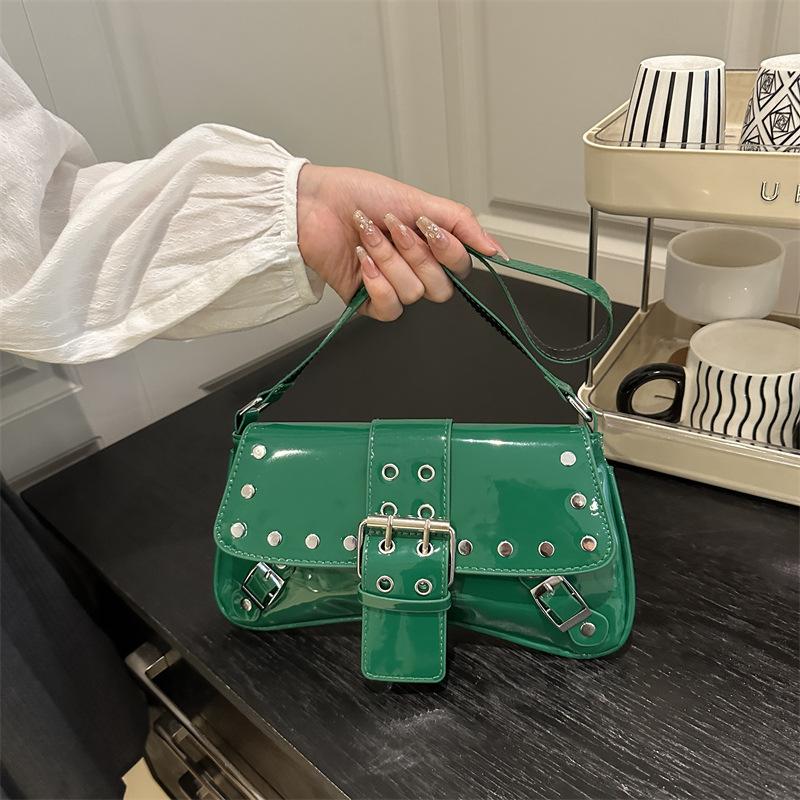 Punk style willow nails shoulder bag 2 summer new niche fashion versatile handbag underarm bag