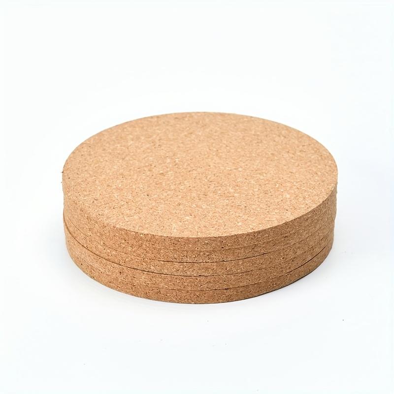 Conjunto de Descansos de Cortiça Redondos Espessos Resistentes ao Calor Protetores Duráveis para Bancada de Cozinha para Pratos Quentes, Panelas, Frigideiras, Utensílios de Cozinha, Decoração de Casa