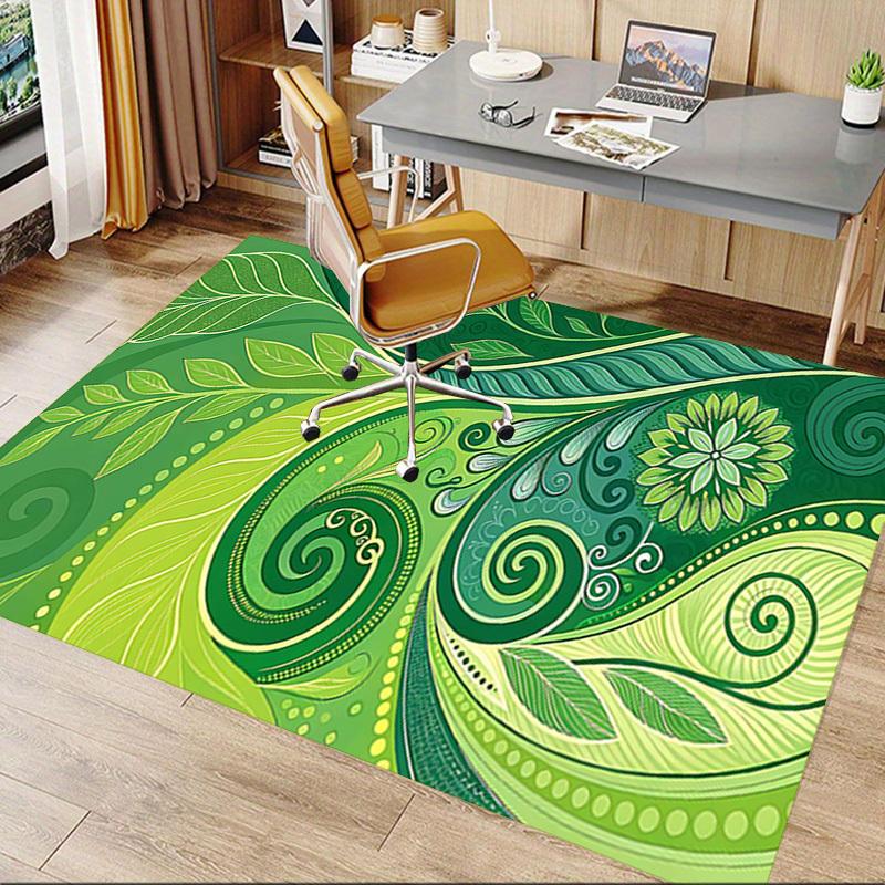 1PC Leaf Pattern Extra Large Non Slip Floor Carpet, Office, Family, Bedroom, Studio Large Area Rug Indoor Rugs, Vibrant Colors