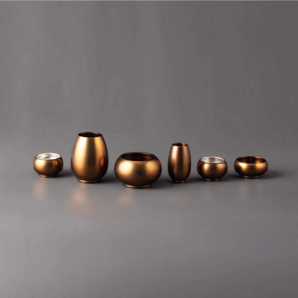 Miniature K Mercury Buddhist Altar Set Matte Modern and Stylish Buddhist Altar Set Including Incense Flower Candle Rice Tea and Incense Stick Set,