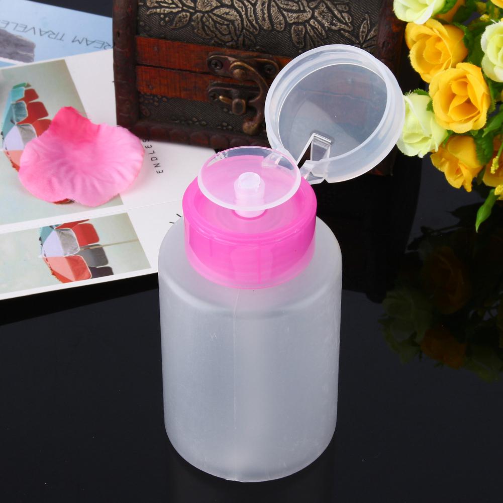 60150ml Empty Pump Dispenser Container Clean Nail Polish Remover Liquid Bottle