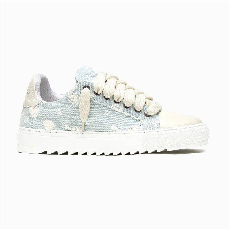 Sports Non-Slip Couple Denim Ripped Platform High Street Men'S Shoes