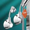 Support de Pommeau de Douche à Ventouse Réglable, Maintenu sans Perçage, Support de Douche Rotatif Multi-Angles