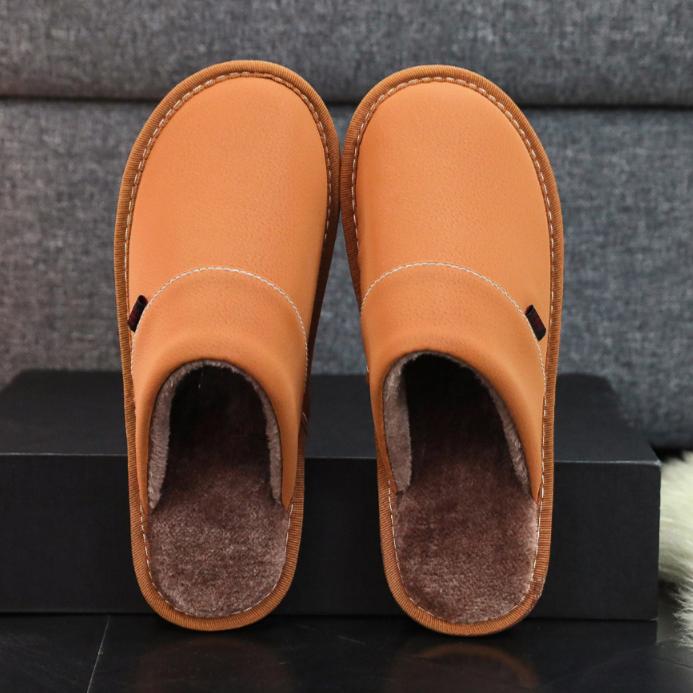 Pantoufles pour hommes extra-larges pour l'hiver avec semelle intérieure chaude, semelle antidérapante, confortables, douces et moelleuses, pantoufles chaudes en polaire douillettes pour hommes