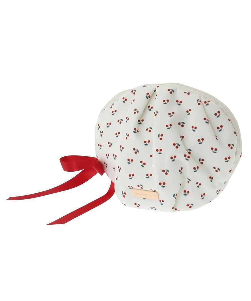 Maison de Fleur Kirschblüten-Print Tasche, Damen, Elfenbein