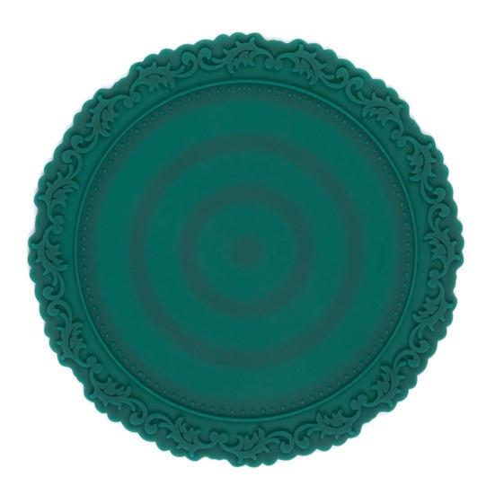 Silicone Placemat Nordic Vintage Lace Pattern Table Mats Heat Resistant Trivet for Hot Dishes Non-Slip Coaster for Kitchen Table