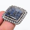 Natural Sodalite Gemstone Handmade 925 Sterling Silver Jewelry Ring Size 9 C4d53