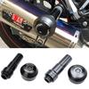 Motorcycle Muffler Slider for Honda, Suzuki, Yamaha (M8 Bolt Size) Guard Slider (Silver, 1 Piece)