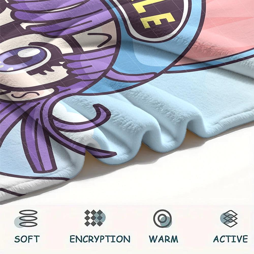 Dr. Slump Print Flannel Blanket, High Quality Comfortable for All Seasons, Home Decor, Warmth and Comfort