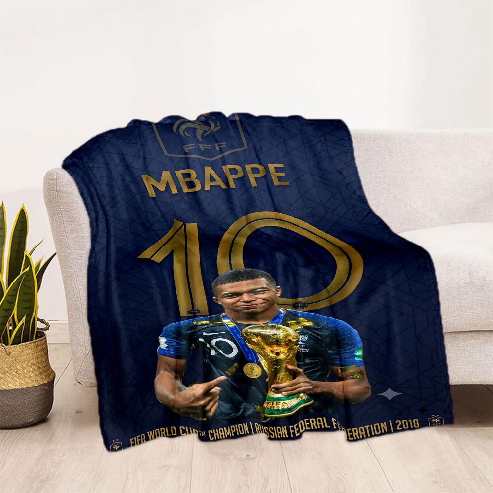 Mbappe 167 Blanket Durable Comfort Perfect for Bedding Office Chair Bed for All Seasons Digital Print Best Holiday Gift for Friends Family