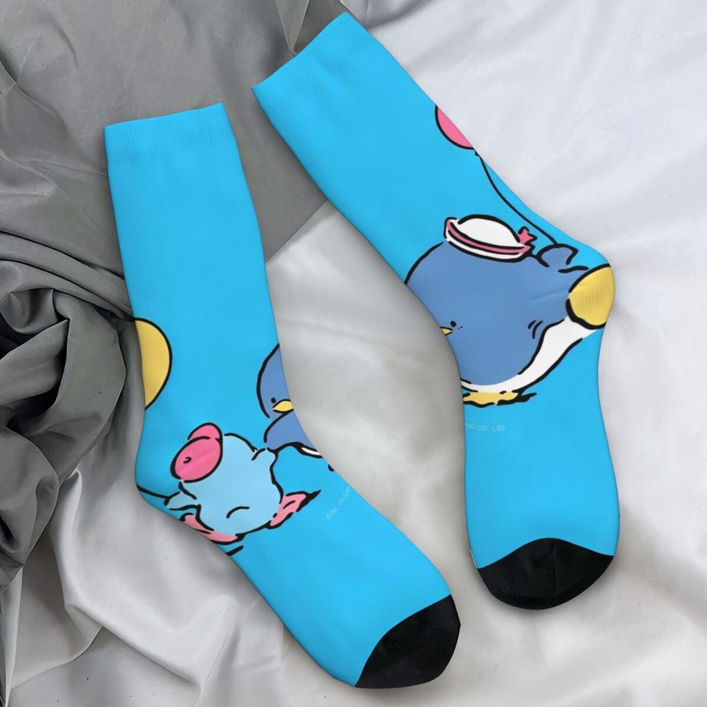 Sanrio Tuxedo Sam Pinguin Strümpfe Damen Herren Socken Warm Weich Trendige Socken Winter Laufen Sport Rutschfest Grafik Socken Geschenk