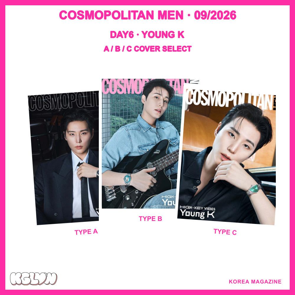 COSMOPOLITAN MEN September 2026 DAY6 Young K A B C Cover Magazine