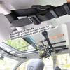 2Pcs Vehicle Fishing Rod Rack Holder Straps with Fastener Tape Adjustable Quick Release Car Fishing Pole Storage Carrier Belts