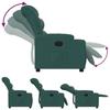 Vidaxl Electric Recliner, Dark Green, Fabric Upholstered