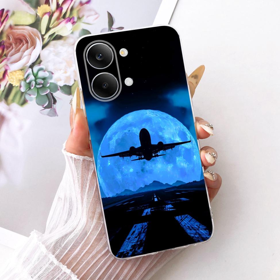 Case For Xiaomi Poco X8 Pro Max Cover Transparent Fashion Butterfly Cute Cat Cool Painted Soft Phone Casing 2602BPC18G