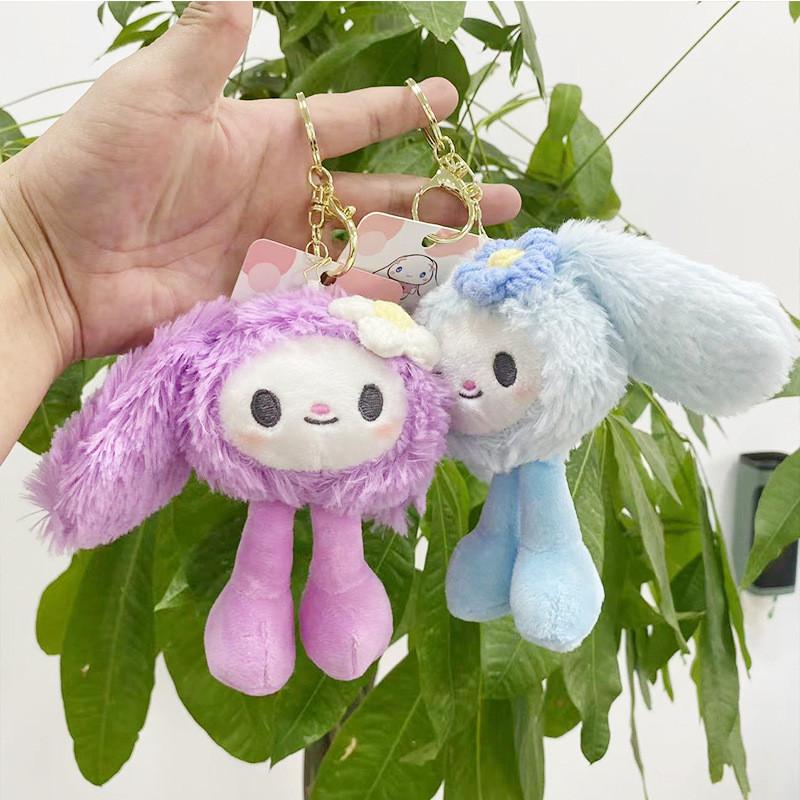 Cute Scented Plush Rabbit Keychain Doll Adorable Backpack Pendant For Girls