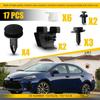 Set Of Clips To Fix Front Bumper Fits For 2009- Toyota Corolla A 15078238