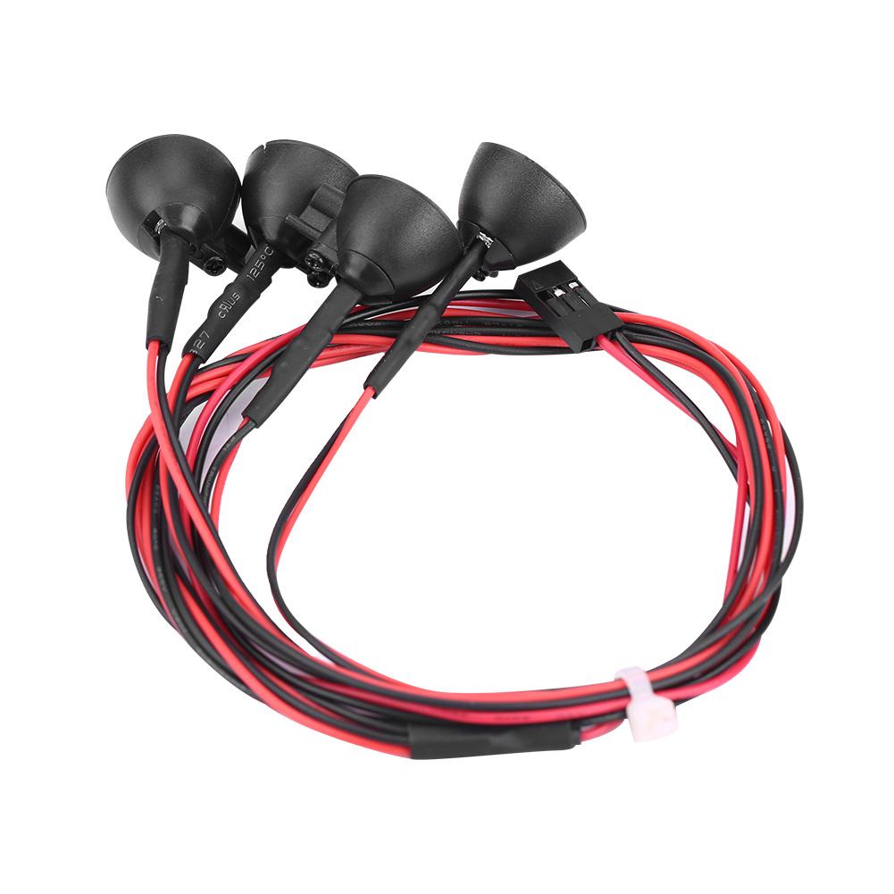 RC Crawler LED Lichtbalk Dakverlichting Lamp Accessoire voor Axial scx10 Traxxas trx 4 Auto (Wit)