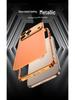 Aluminum Alloy Frame Protective Case for Apple 16 Pro Max with Metal Heat Dissipation Back Sticker