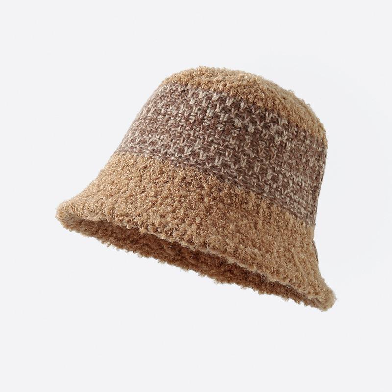 Knitted Yarn Hat, Winter Warm Bucket Hat, New Hat, Women's Fisherman Hat