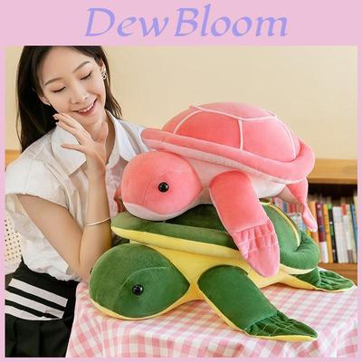Adorable Green Turtle Plush Pillow Ultra-soft Pp Cotton Stuffed Animal Toy For Kids