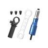 Electric Rivet Gun Adapter set Converts Drill Into Powerful Riveting Tool for Quick Installation on Various Materials