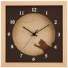Wall Clock DECLOCK Verdure Cat Natural DC-3008 Width 22 X Height 22 X Thickness 4.5cm