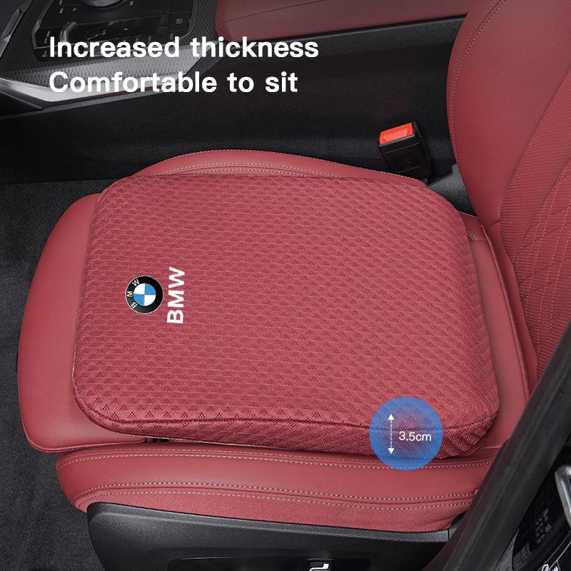 BMW Car Seats Cushion Ice Silk Pad Increase Seat Cushion Stickers For Performance E46 E90 E36 E28 X3 E39 F10 E87 E92 E91 F40 F20 CS1