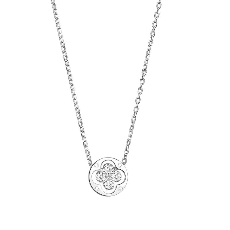 Smart Four-leaf Clover Necklace Women's Accessories Mori Niche High-end Sense Item Jewelry Ins Style