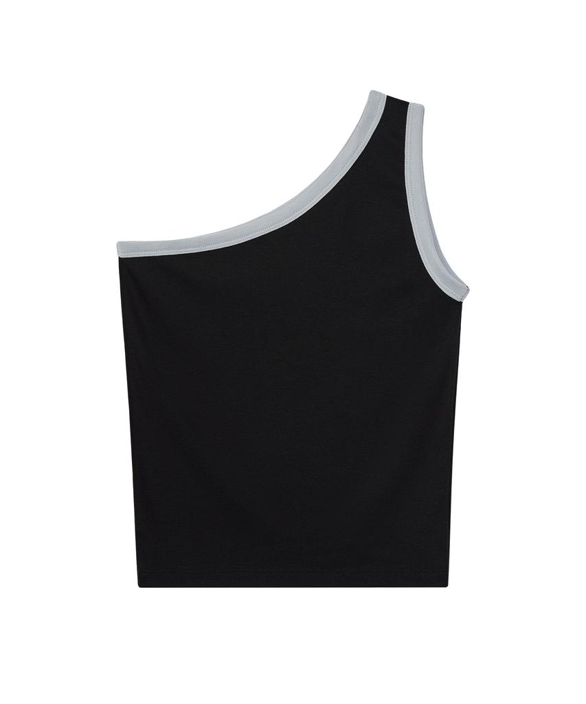REST&RECREATION One Shoulder Sleeveless - Black