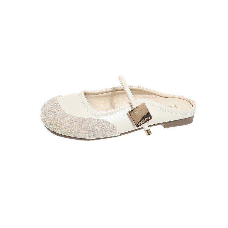 French Elegant Soft-soled Evening Shoes Female Summer 2025 New Niche with Skirt Gentle Fairy Wind Half Slippers