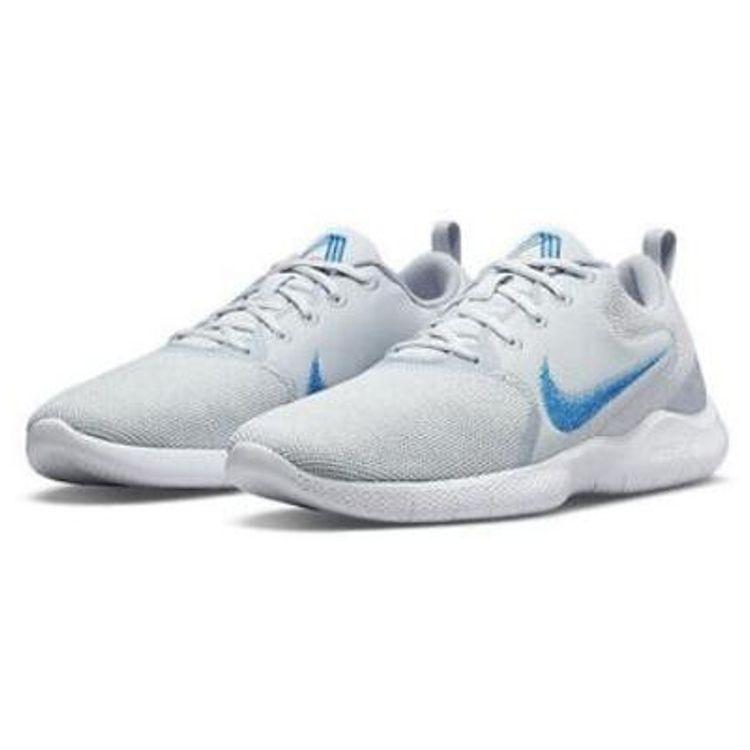 Nike Flex Experience Run 10 Pure Platinum Imperial Blue Men Sneakers Grey Wolf-Grey White CI9960-010