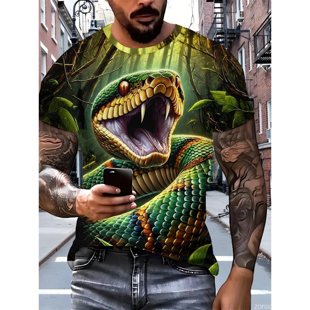 New Men's 3D Cartoon Duck Print T-Shirt Soft Stretch Polyester Fabric Soft Stretch Polyester Fabric For Men Casual Summer Top