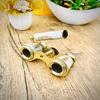 Solid Brass Opera Binoculars Beautiful Brass Mother of Pearl La Dauphin Paris Opera Glasses Spyglass Telescope
