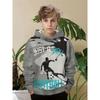 New Football Boys Hoodie Youth Soccer Sport Hooded Sweatshirt Boys Winter Thickened Hoodie Kids Printed Long Sleeve Top