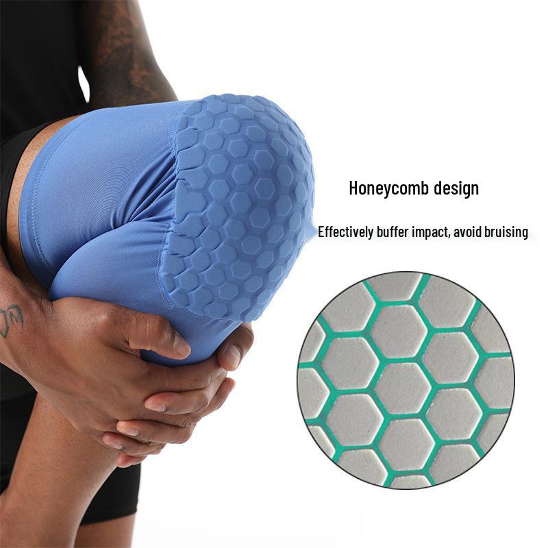 Anti-Collision Honeycomb Knee Pads for Outdoor Sports & Cycling - Breathable, Protective Lycra Gear