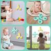 Montessori Infant Bath Playthings Boy Children Bathing Sucker Spinner Suction Cup Toy Ideal For Children Funny Child Rattles Teether Toddler Gifts