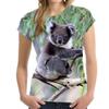 Dames T-shirt Koala 3D Print T-shirts Dier Vrouw Mannen Mode Streetwear Korte Mouw Harajuku Dames T-shirts Oversized Y2k Tops
