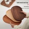 Japanese Style Acacia Wood Oval Tray
