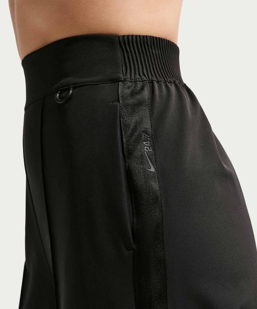 NIKE 24.7 Perfect Stretch Dry Fit High-Waisted Loose Fit Tearaway Pants W - Black:Dark Smoke Grey / Ii5324-010