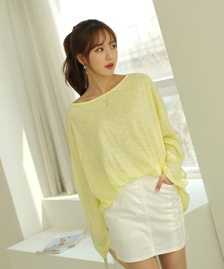 Ppaeppae Cool Loose Fit Long Sleeve T-Shirt