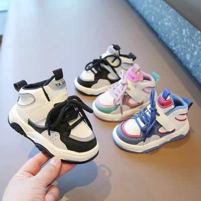 Children's Sports Shoes Spring and Autumn New Boys' Non-slip Soft-soled Running Shoes Girls' Fashion Color Matching Casual Shoes