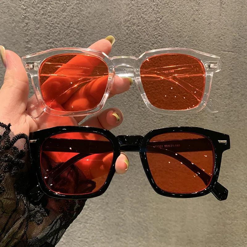 Brand High-Quality New Polygon Meter Nail Square Sunglasses Fashion Men Hip Hop Glasses Retro Sunglasses Women