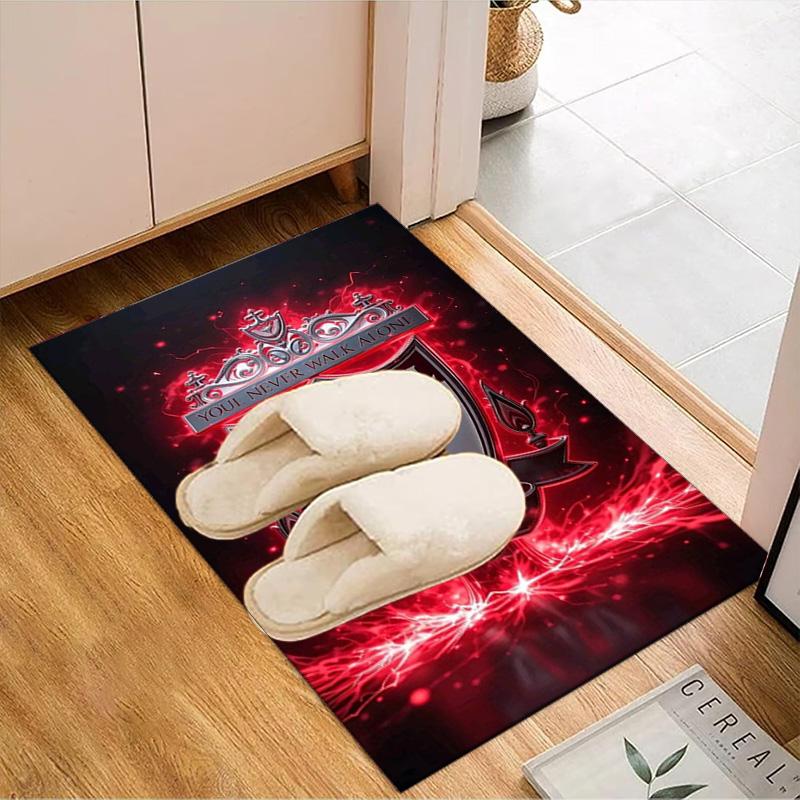 Liverpool Football Club Rug Game Carpet, Floor Mat for Bedroom Living Room Entryway Rug, Home Decor Idea Gift for Christmas Birthday