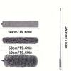 4-Piece Set of Household Electrostatic Dust Dusters, Extendable Feather Duster, Retractable Dust Brush, Dust Duster for High Ceilings, Fans, Spider W