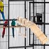 Playground For Bird Parakeet Standing Branch Lovebird Cage Ladder Swing Toys For Macaw Cockatiel Wood Parakeet Play Training