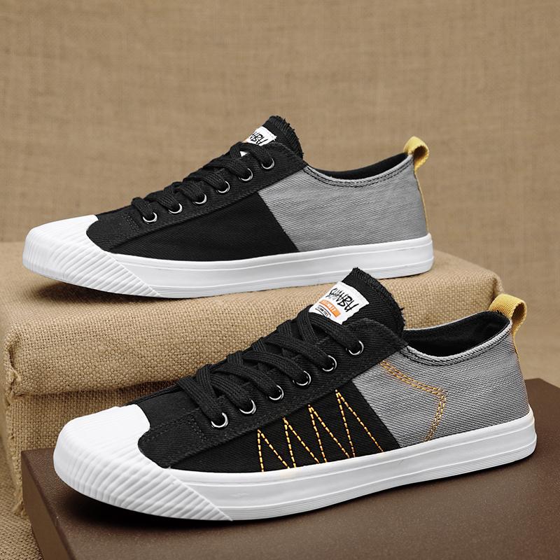 Fashion Shoes for Men Canvas Walking Retro Elegant Sneakers Man High Quality Fashion Flat Casual Shoes Lightweight Male Shoe Korean